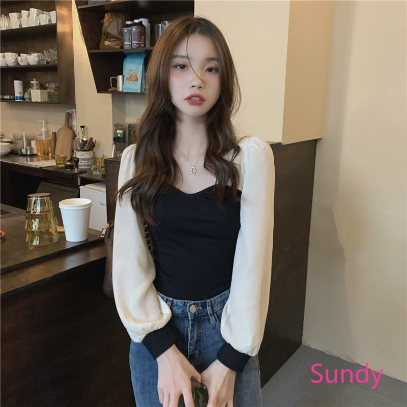 Áo Sơ Mi Tay Dài Kiểu Vintage Pháp Thời Trang Mùa Hè Cho Nữ