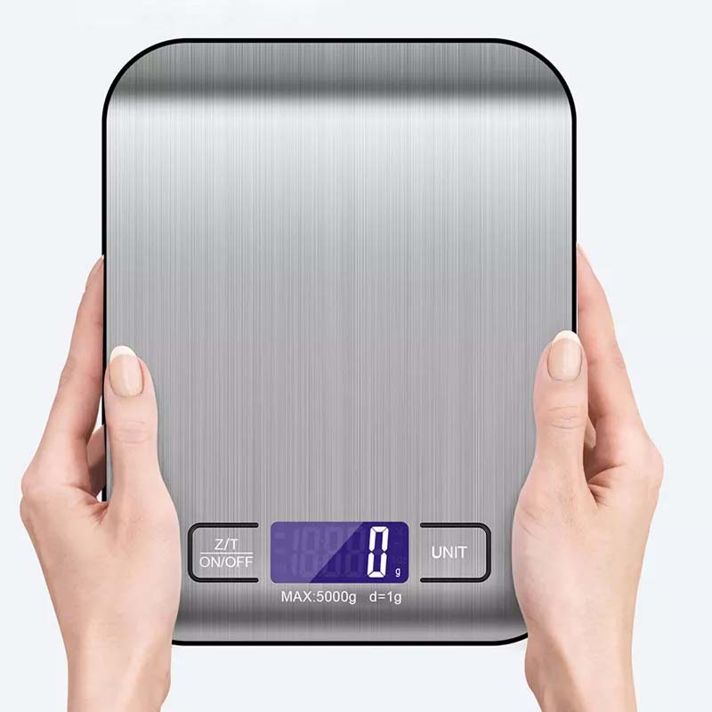 Cân Nhà Bếp 5Kg-1g Cân Điện Tử Tiểu Ly Làm Bánh, Cân Yến Độ Chính Xác Cao Tặng Kèm 2 Viên Pin AAA