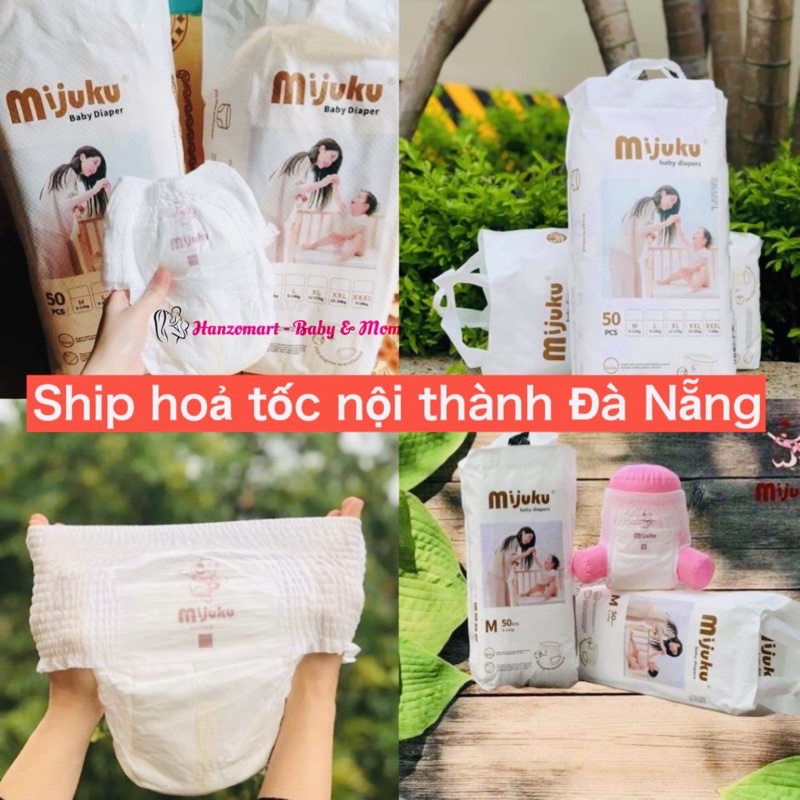 Bỉm Mijuku quần dán XUẤT NHẬT M50/L50/XL50/XXL50 50 miếng