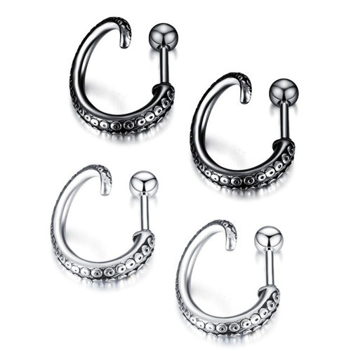 Bông Tai Nam Cá Tính Titan Ko Đen TT 2874