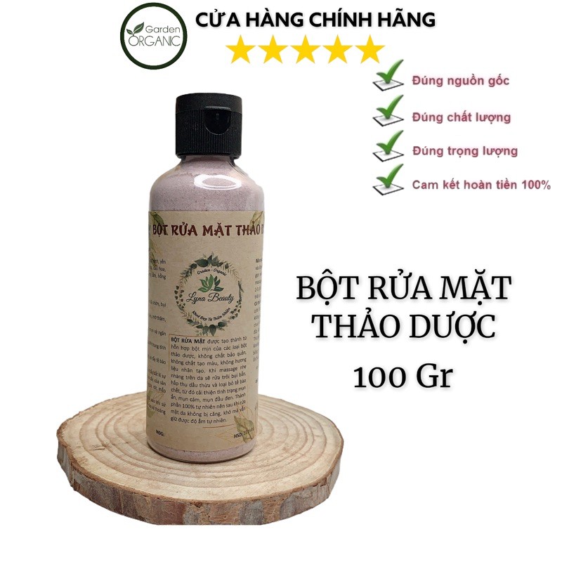 BỘT RỬA MẶT THẢO DƯỢC 100Gr (TRẮNG SÁNG MỊN DA - GIẢM MỤN - MỜ THÂM)