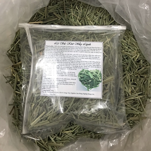 100g Lá Sả Khô Xịn Sấy Lạnh