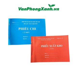 Phiếu thu-chi-nhập-xuất 2,3 liên 100 tờ (A5)