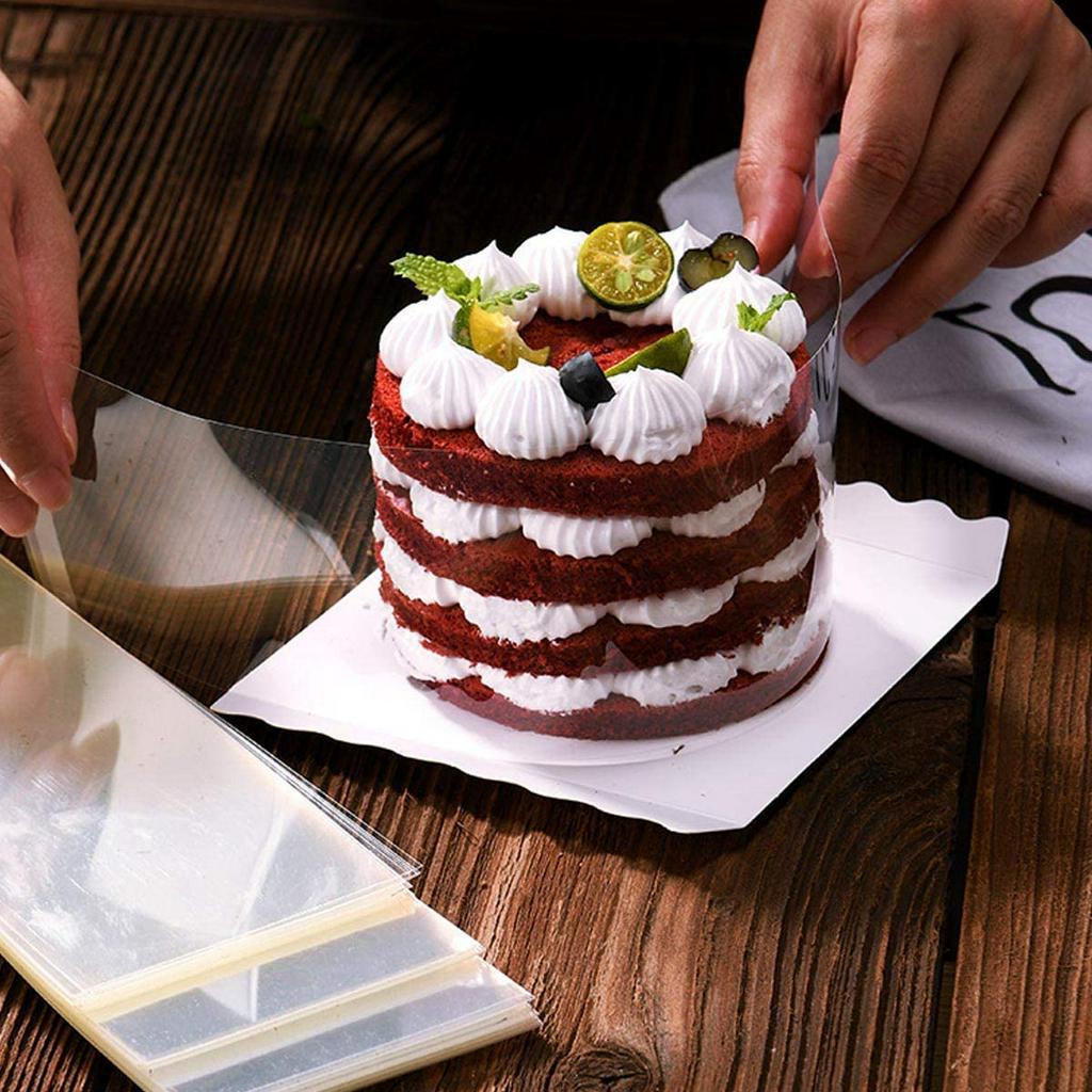 Cuộn Nhựa PET Trong Suốt ANAEAT Quấn Viền Bánh Kem Dài 10m