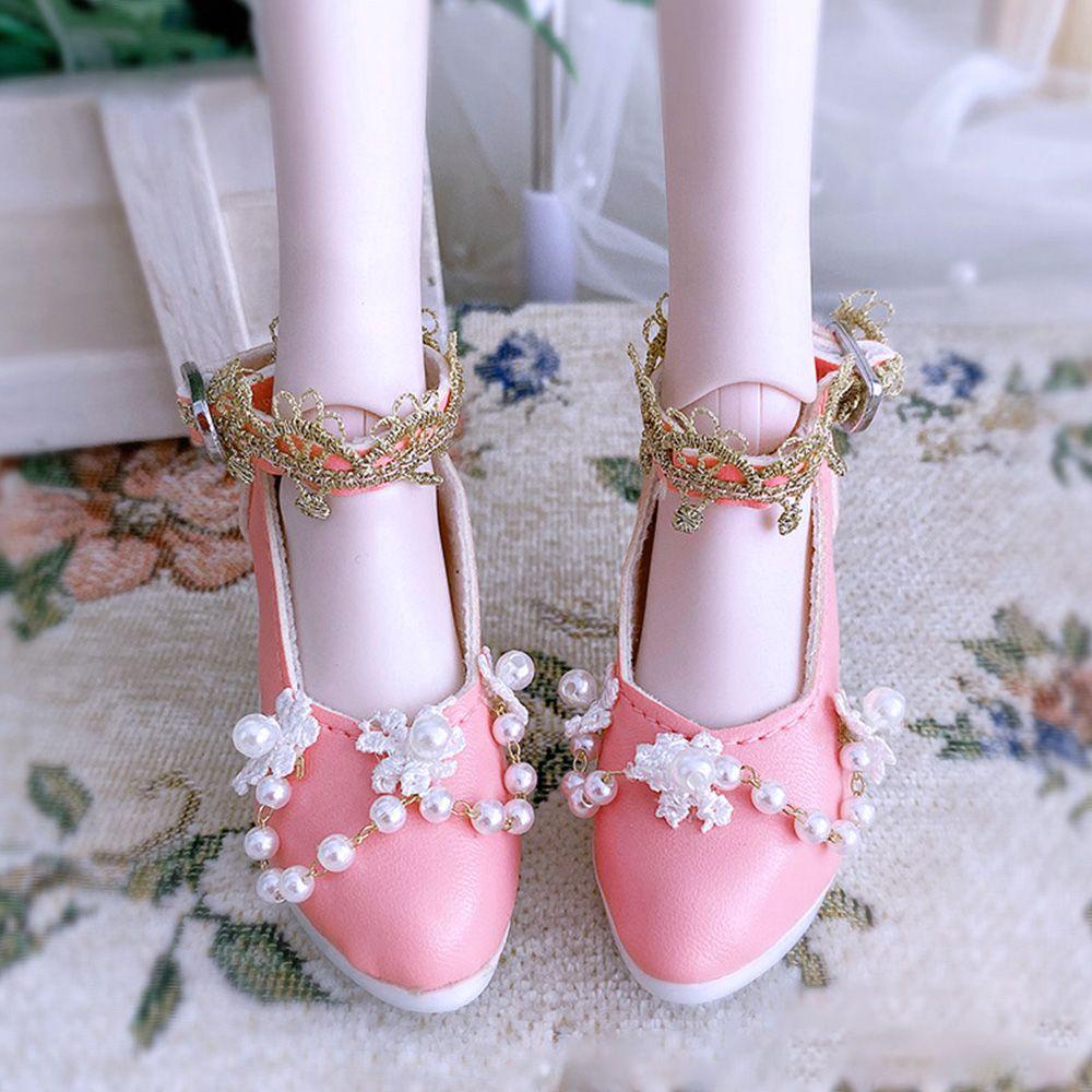 Giày Vải Da PU Phối Vải 7.8CM Cho Búp Bê 1 / 3