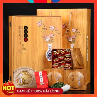 Trà thiết quan âm hảo hạng 250g -hộp gỗ sang trọng nhất năm 2024