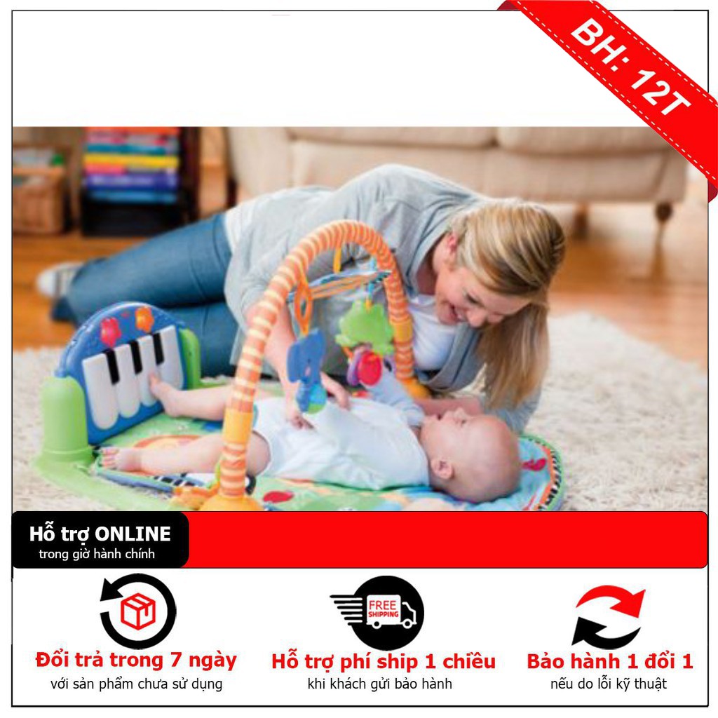 Thảm Nằm Chơi Cho Bé Piano Fisher Price Hàng Mới 2021