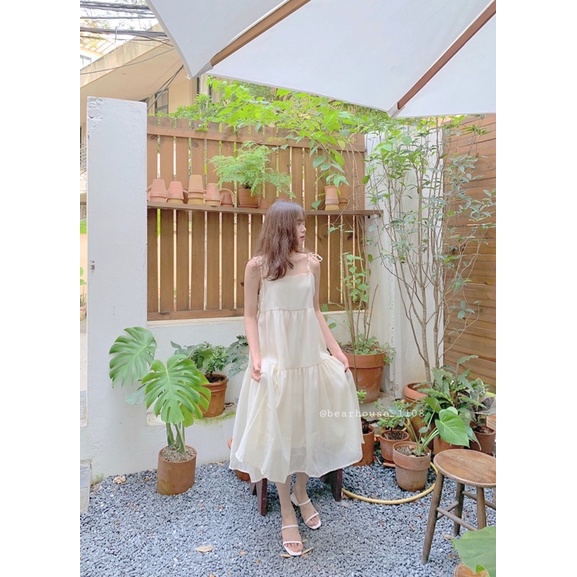 🌿 ĐẦM VOAN 2 DÂY BUỘC NƠ DÁNG DÀI 🌿 VÁY 2 DÂY DỄ THƯƠNG 😚