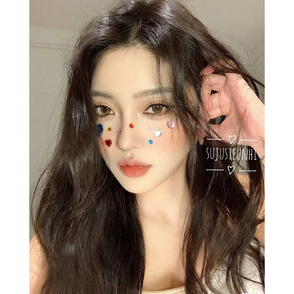 UPDATE(30 mẫu) Đá dán mặt trang điểm / makeup đính mắt chụp ảnh, nghệ thuật trang trí