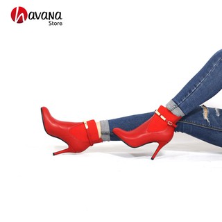 Boots mã 100319 màu Đỏ - Ảnh thật