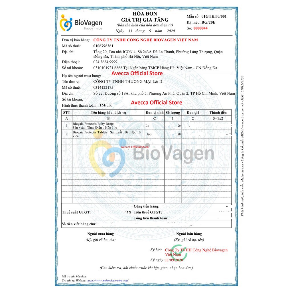 [GIÁ GỐC] Men Vi Sinh Biogaia Protectis Baby Drops Men Uống 5ml, Hộp 10 Viên Nhai