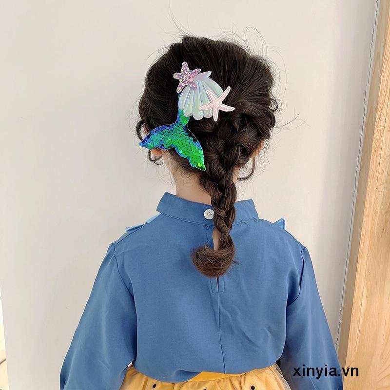 Kẹp Tóc Hình Đuôi Nàng Tiên Cá Dễ Thương Dành Cho Bé Gái