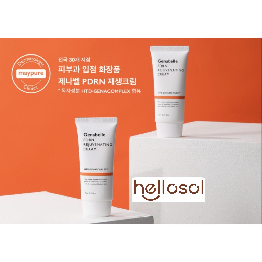 KEM PHỤC HỒI DƯỠNG ẨM CHO DA sau mụn, sau laser GENABELLE PDRN RẸUVENATING CREAM   70ml