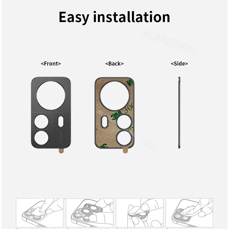 Miếng Dán Bảo Vệ Ống Kính Máy Ảnh Sau Bằng Hợp Kim Nhôm Cho Xiaomi 12 / 12 Pro / 12X