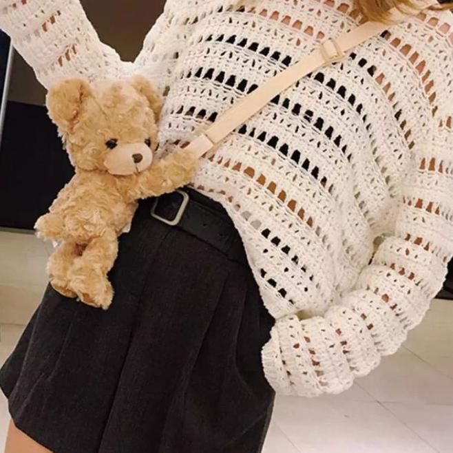 Grand Seller!! (Lr 029) Túi Đeo Chéo Vai Đựng Điện Thoại Hình Gấu Bông My _ Dễ Thương