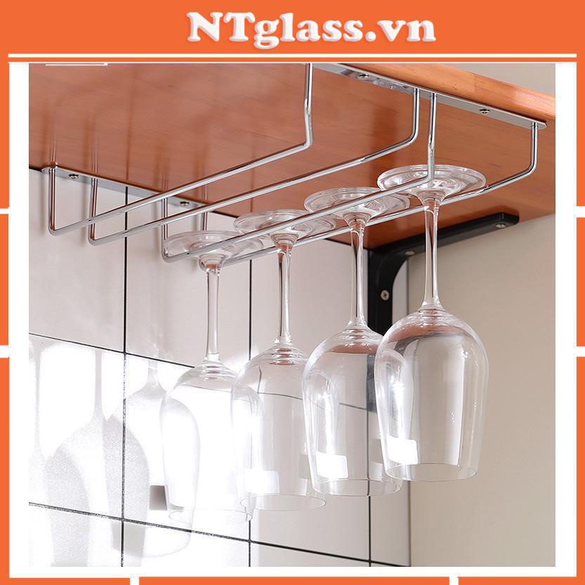 Giá treo ly inox 304 cao cấp 2 hàng