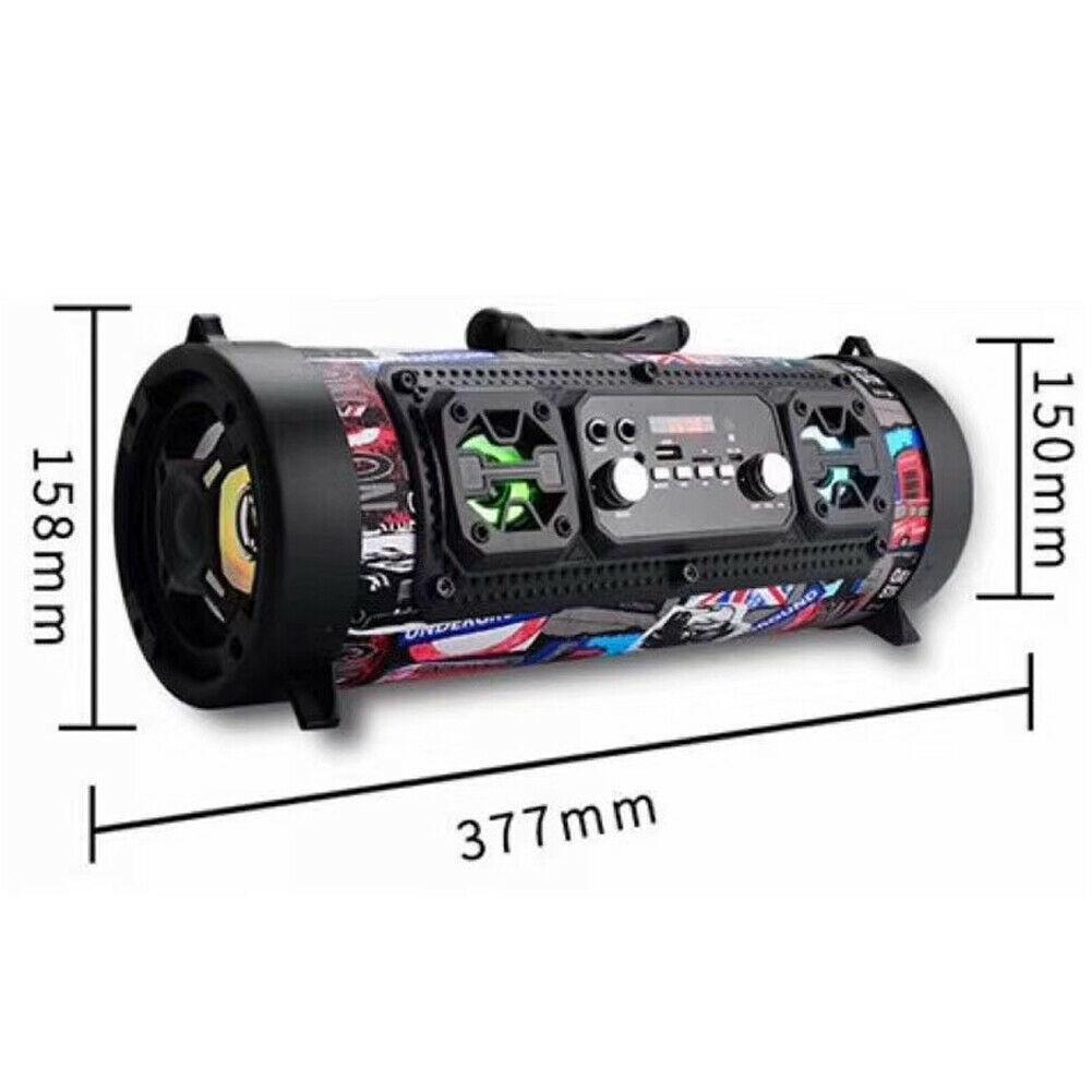 Bluetooth Speaker CH-M17 Car Subwoofer with Card LED Light Support TF Card Multifunctional Speakers