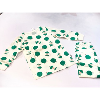 Bộ táo xanh cotton giấy xuất Hàn