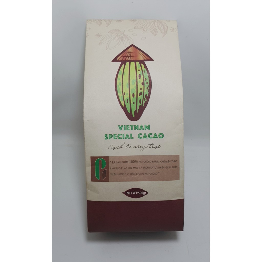 Bột cacao nguyên chất (nón lá) 500g | BigBuy360 - bigbuy360.vn