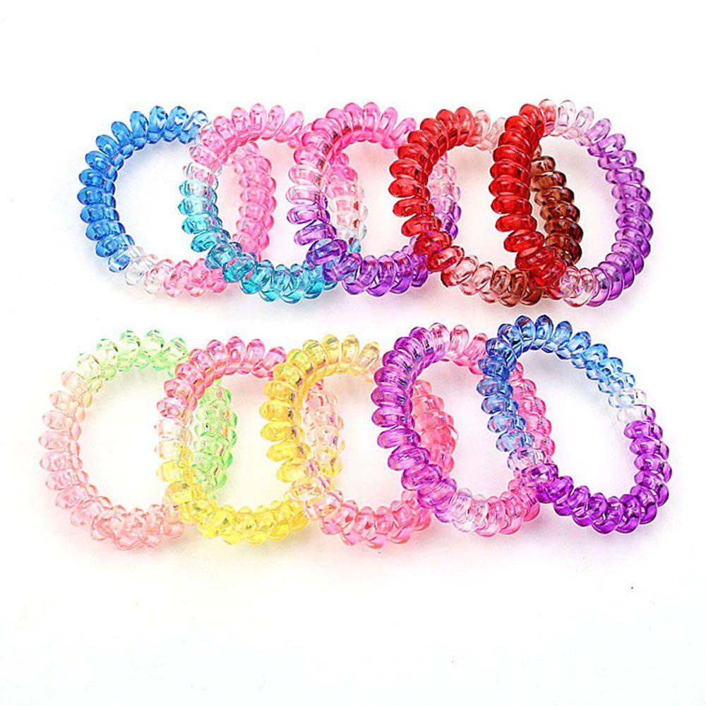 Bộ 10 Dây Buộc Tóc Đuôi Ngựa Cao Su Cho Nữ