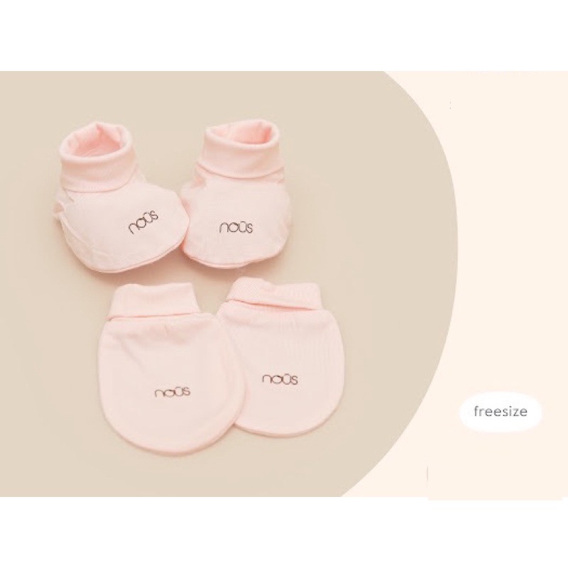 Set Bao Tay, Bao Chân Nous Cho Bé, Chất Liệu Cotton Organic Cao Cấp Mềm Mịn An Toàn Cho Bé Sơ Sinh Nuoiconkieuhan