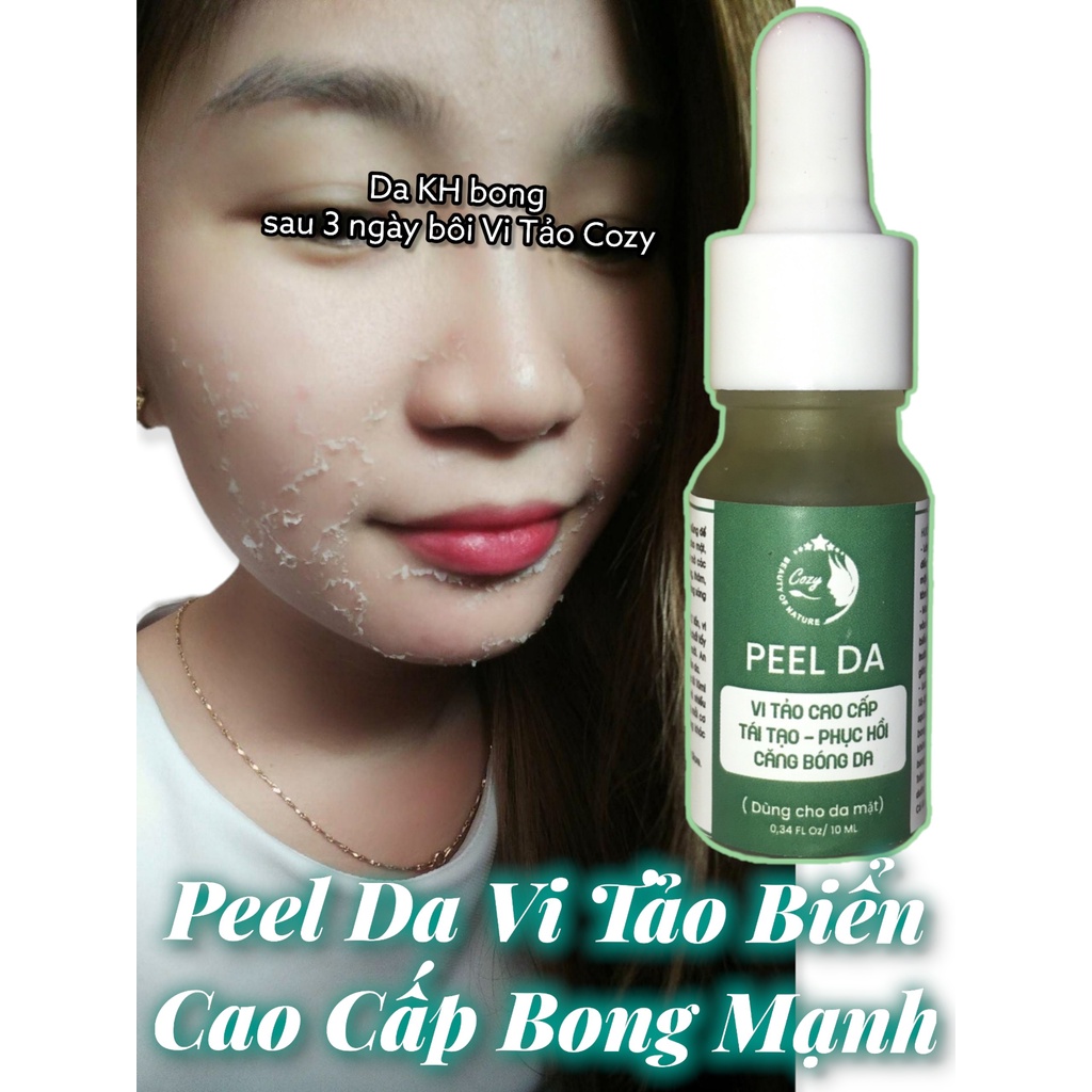 Peel da mặt vi tảo biển COZY - tẩy da chết thay da sinh học cho mặt - Pell lột da mặt - tái tạo da mờ thâm nám