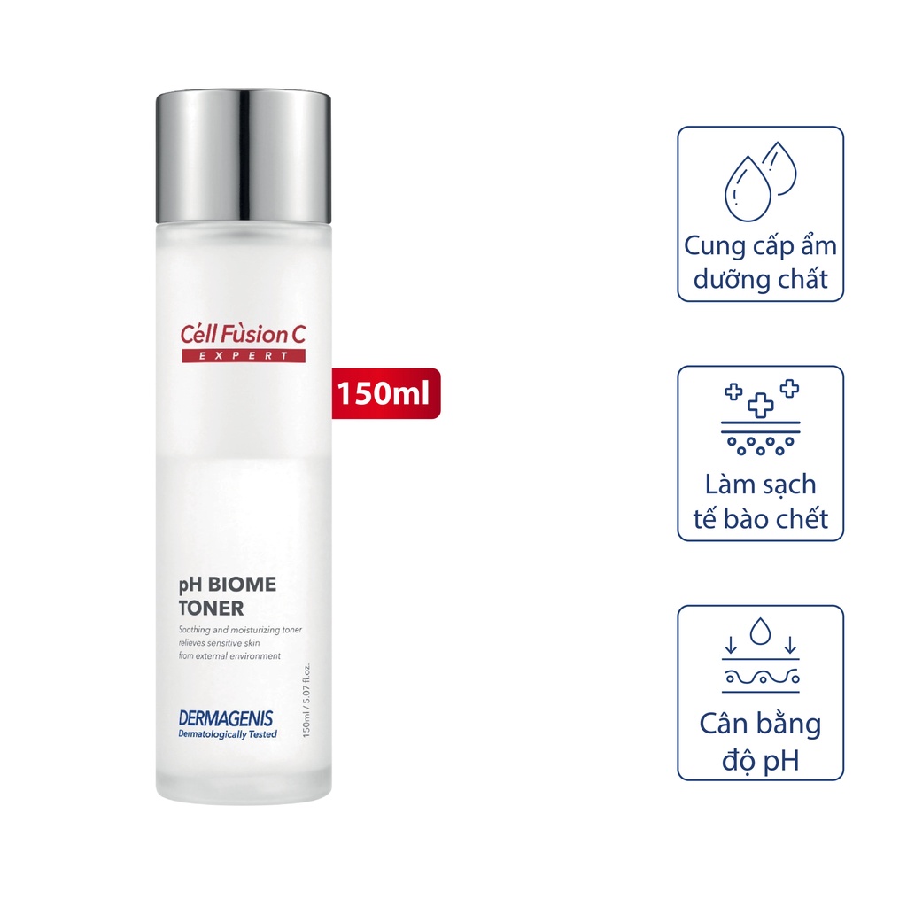 Toner Cấp Ẩm, Tăng Cường Hàng Rào Bảo Vệ Da - Cell Fusion C Expert Dermagenis pH Biome Toner 150ml