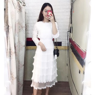 Váy Trắng Tầng
