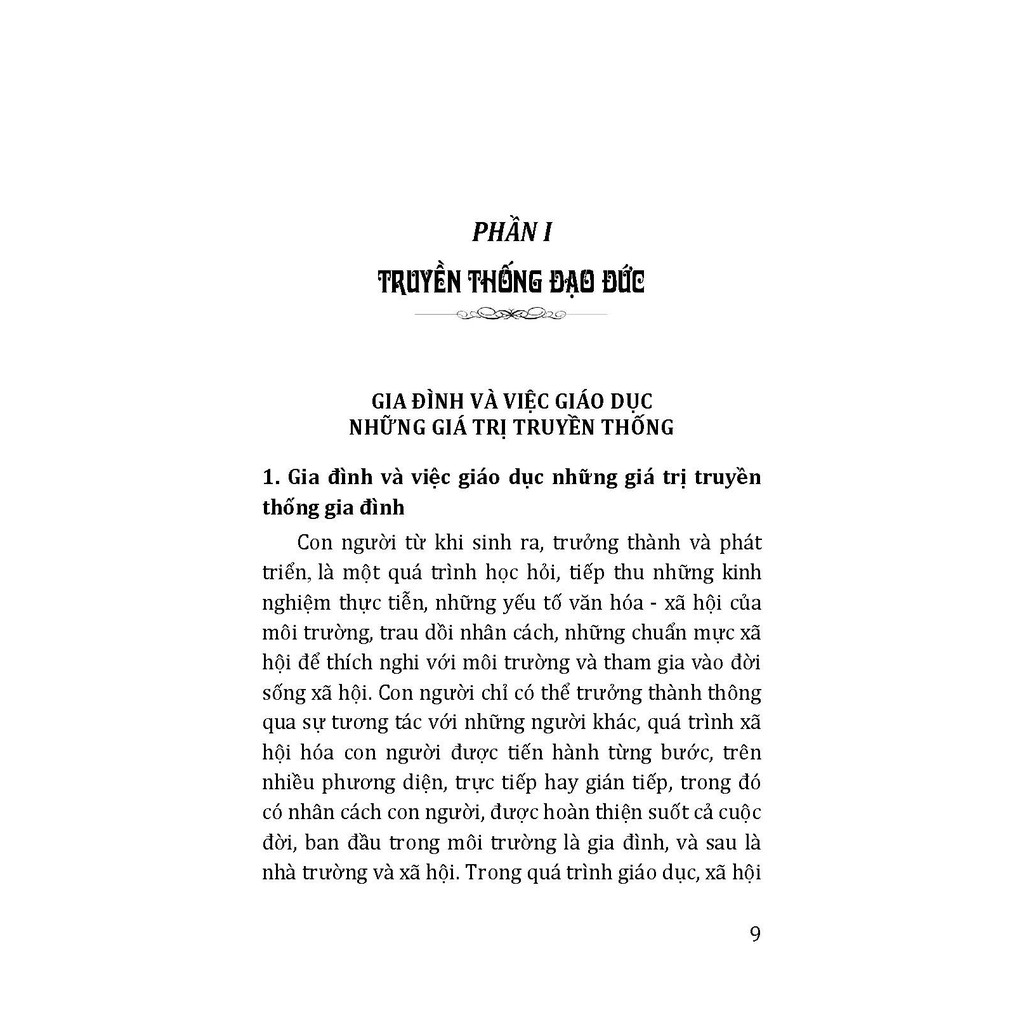 Sách - Truyền Thống Đạo Đức, Tôn Sư Trọng Đạo Và Hiếu Học Trong Gia Đình