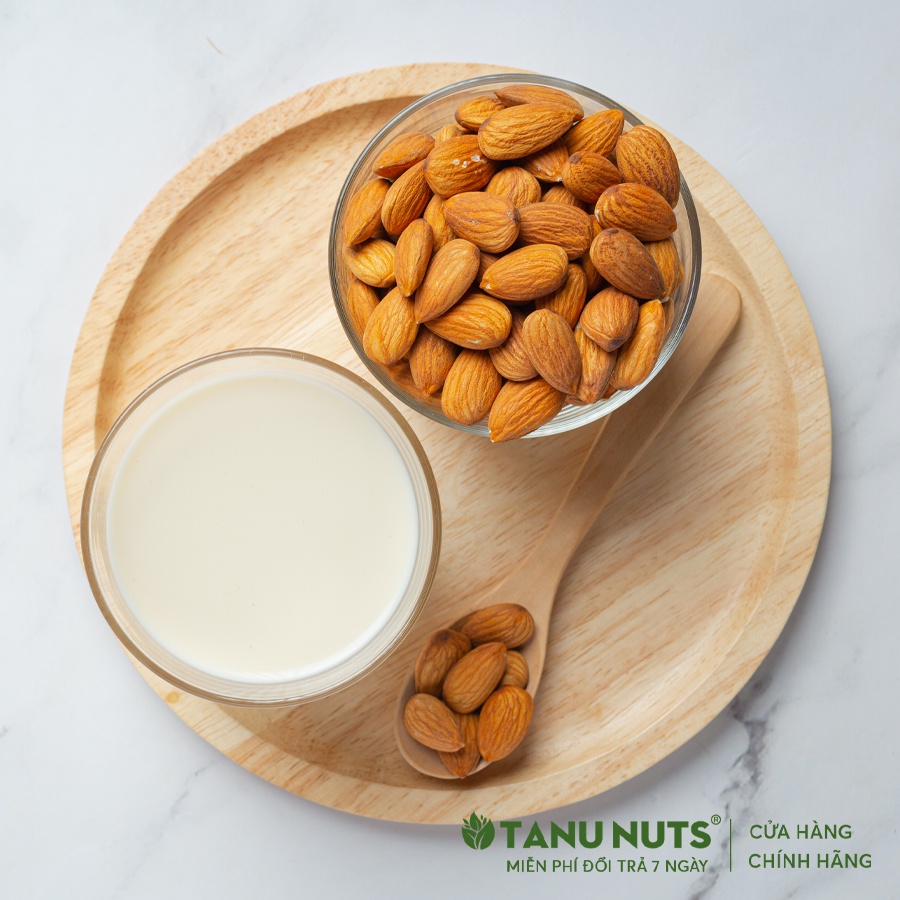 Hạt hạnh nhân sấy chín TANU NUTS hạt ngũ cốc dinh dưỡng cho bà bầu, ăn kiêng, giảm cân