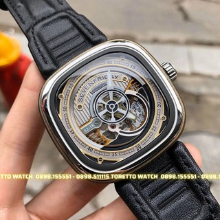 Đồng Hồ Nam [Sevenfriday - S2/01] - Automatic - Hộp Gỗ, Sách, Thẻ Bảo Hành 2 năm , Khăn, Dây Cao Su Cao Cấp Tặng Kèm