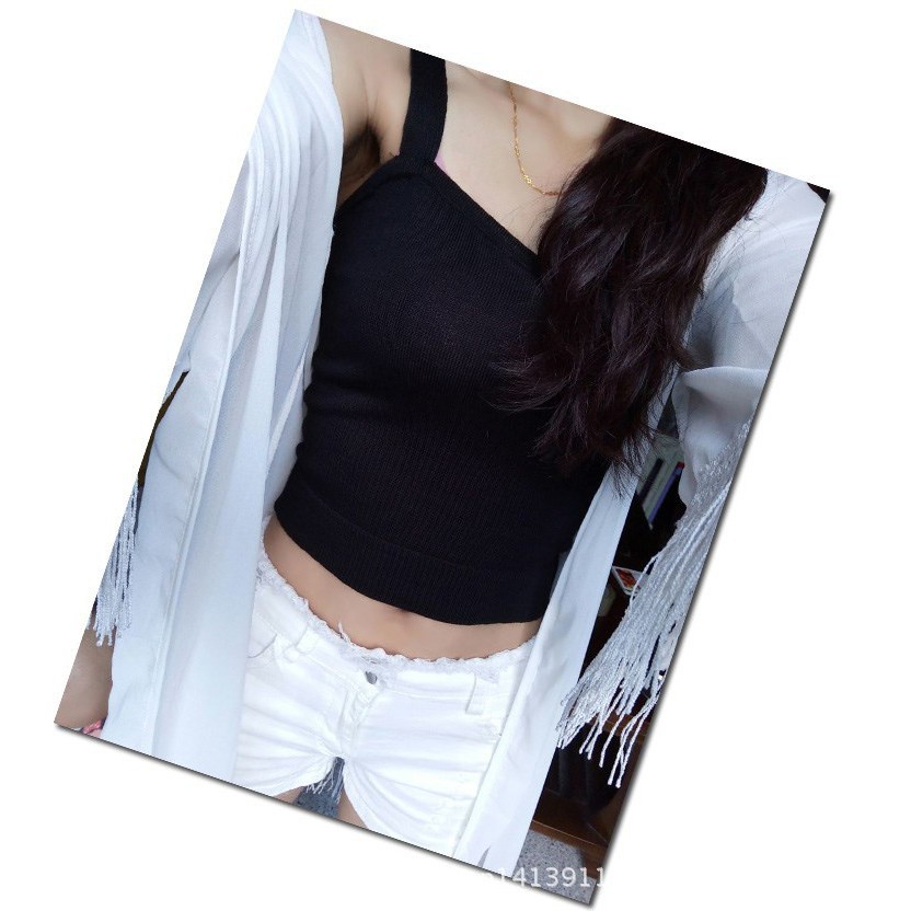 [Mã FAMAYWA giảm 10K đơn 50K] Áo hai dây lửng màu trơn điệu đà và quyến rũ cho nữ | BigBuy360 - bigbuy360.vn