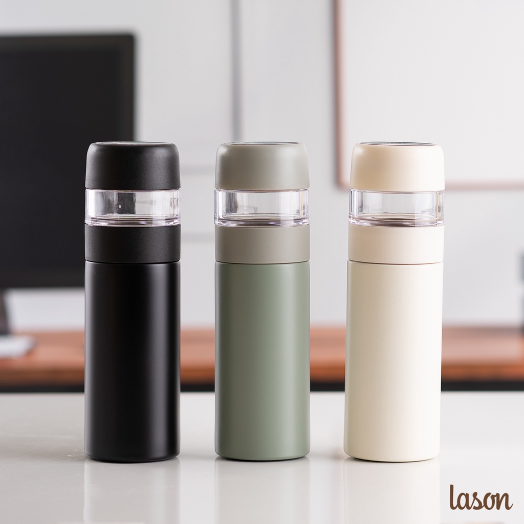 Bình nước giữ nhiệt pha trà hiển thị nhiệt độ 400ml Lason BN-GN00821