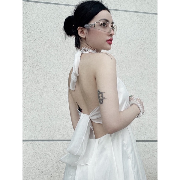 Đầm lụa cột nơ lưng Rita