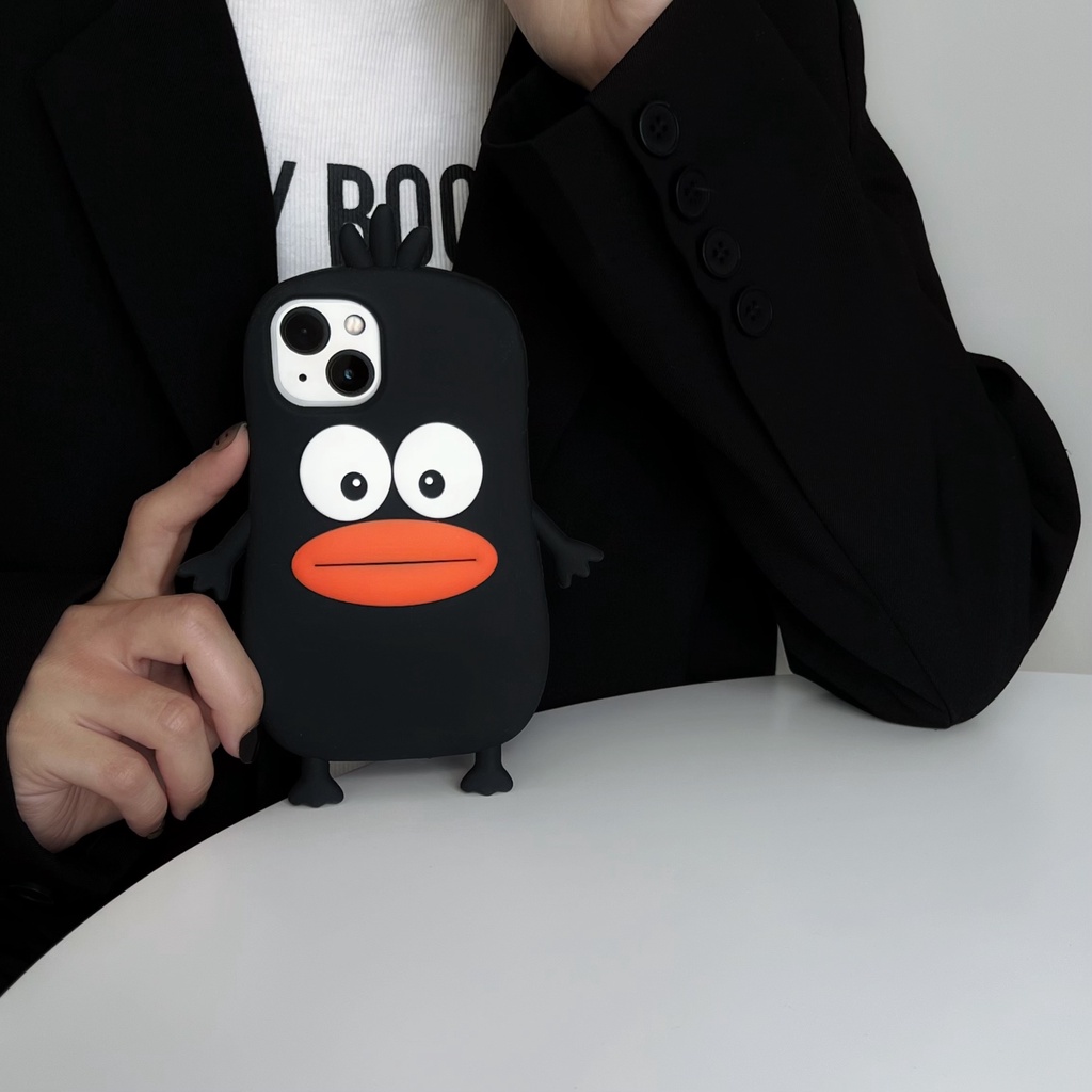 Ốp Điện Thoại Mềm Chống Rơi Hình Xúc Xích Mắt To Hoạt Hình Cho iPhone 13 / 12 / 12PRO MAX / 13PRO MAX / 6 / 7 / 8