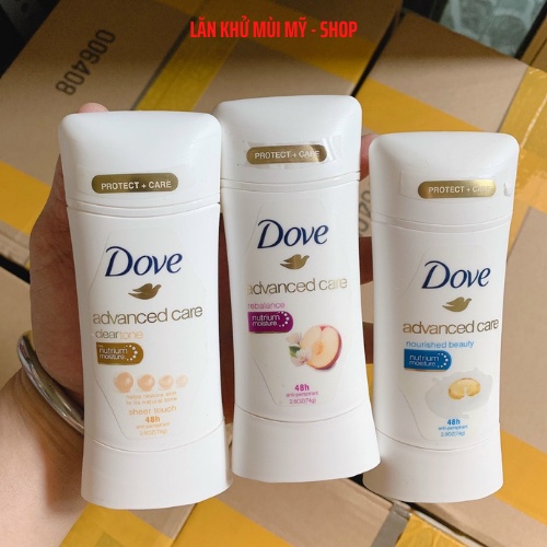 [USA] Lăn Khử Mùi Dove Advanced Care Hương Trái Cây Tươi Mát 74g (Sáp - Nữ)