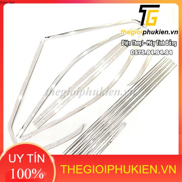 Bộ Nẹp viền cong kính, Chân kính INOX Toyota Land Cruiser Prado