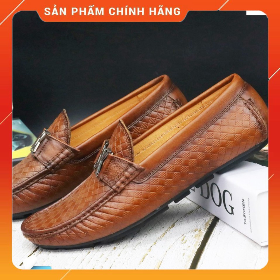 Giày mọi nam ♥️ HT.NEO ♥️ da bò xịn hàng cao cấp da đan xen thủ công cực bắt mắt kiểu dáng trẻ chung dễ kết hợp quần áo