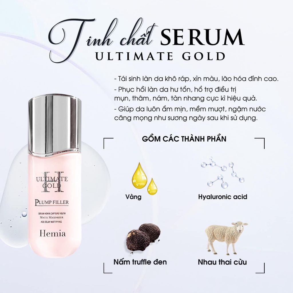 serum hemia hàn quốc dưỡng da căng bóng da chai 50ml