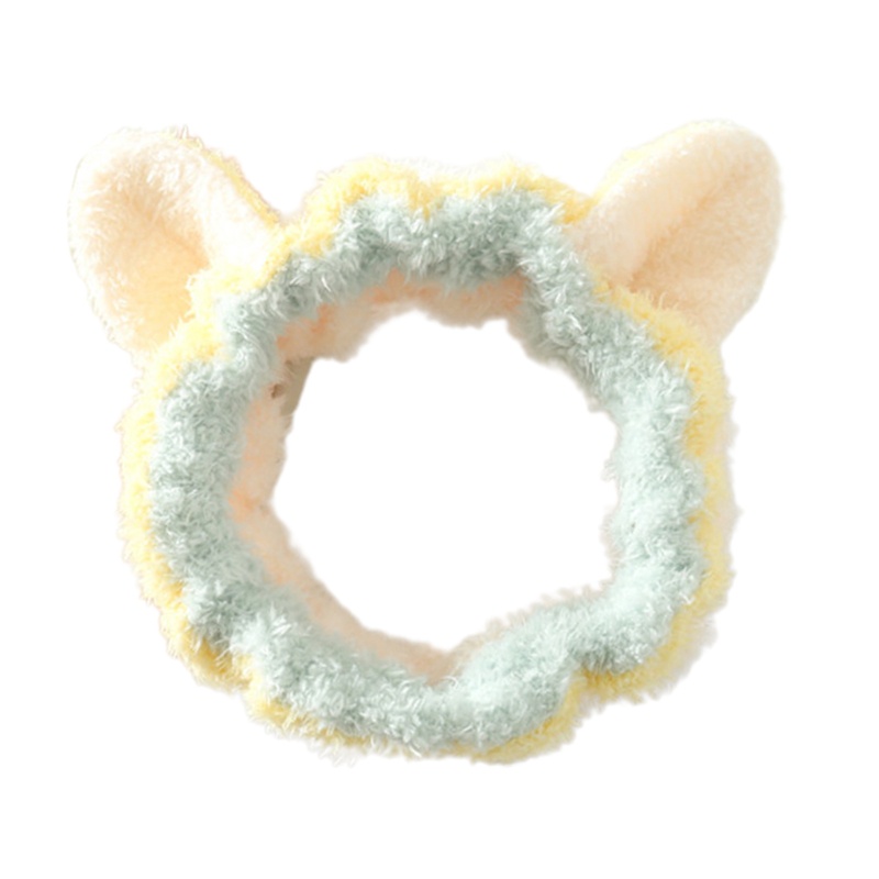 Băng Đô Tai Mèo 3D Bằng Vải Lông Nhung Co Giãn Dễ Thương Xinh Xắn