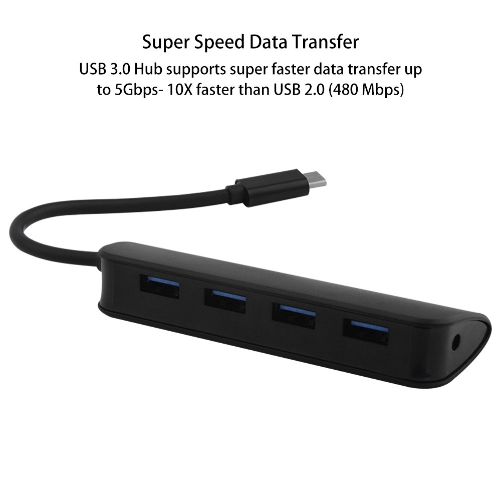 Đầu Chia 4 Cổng Usb 3.0 Eu/Au/Us/Uk Dc 5v Type C Cho Huawei Xiaomi Laptop