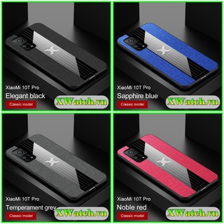 Mi 10T Pro _ Ốp lưng vải jean Xiaomi Mi 10T , Mi 10T Pro 5G họa tiết kẻ sọc