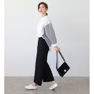 Quần Culotte khoá sườn dáng dài eo thon chất cát hàn