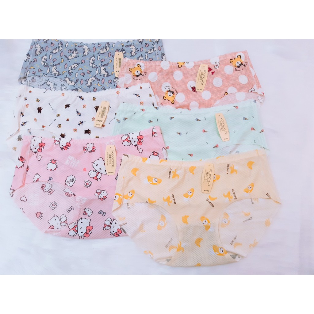 Quần Lót Nữ - 5 Quần Su  Lưng Răng Cưa Cắt Viền Đùi - Mã 885 | BigBuy360 - bigbuy360.vn