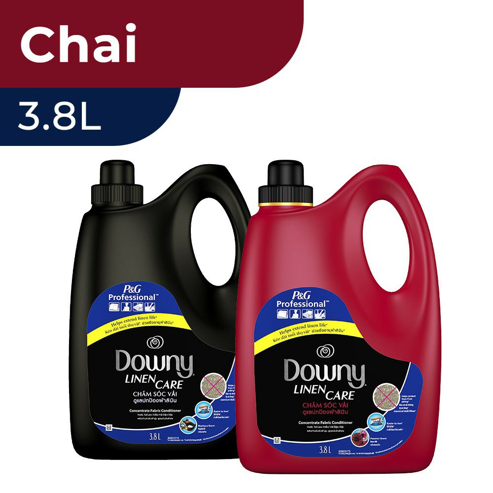 Nước xả chăm sóc vải Downy Hương Đam mê/ Huyền Bí / Nắng mai 3.8 kg