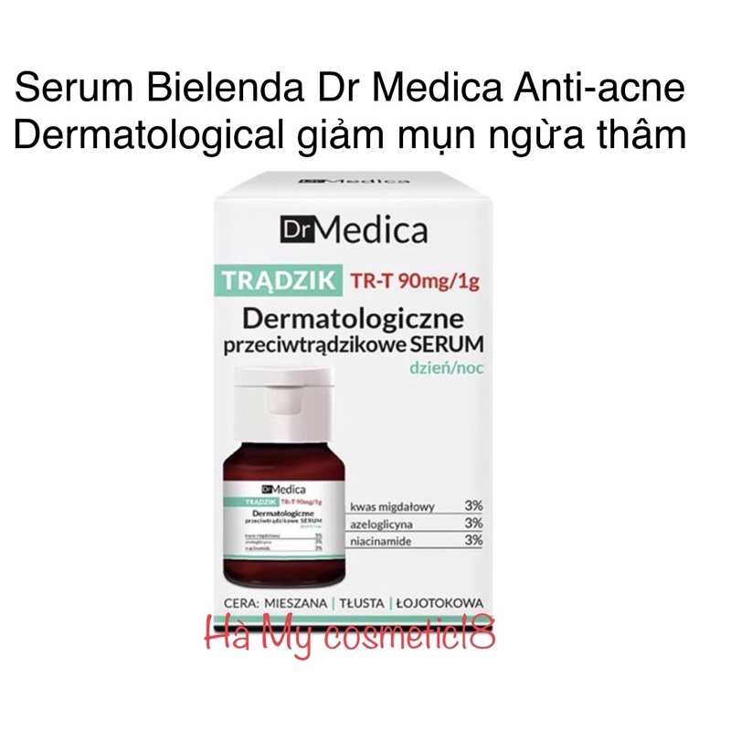Serum Bielenda Dr Medica Anti-acne Dermatological giảm mụn, ngừa thâm