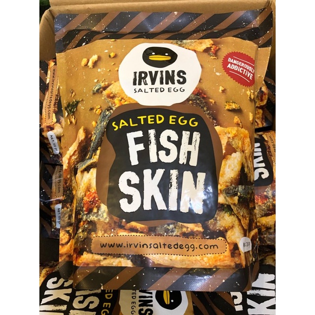 Da cá trứng muối IRVINS - Salted Egg Fish Skin 105g 230g
