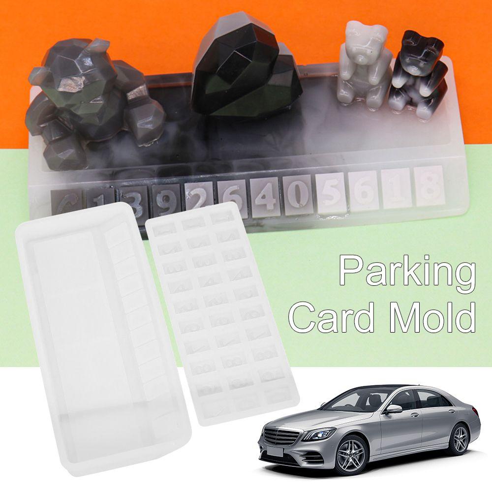 LAKAMIER Khuôn Làm Thẻ Đỗ Xe DIY Tiện Dụng