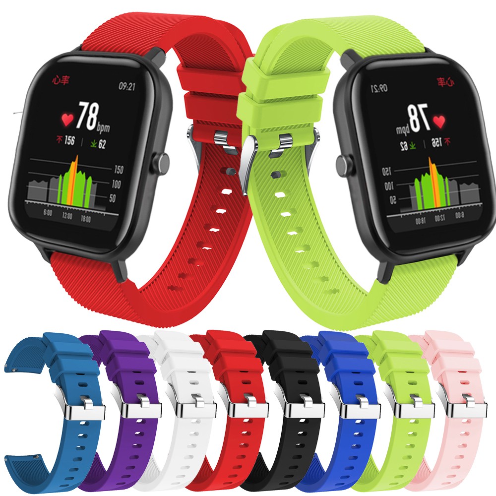 Dây đeo silicone thay thế cho Xiaomi Huami Amazfit GTS/Bip Lite/Garmin Forerunner 245/245M/645