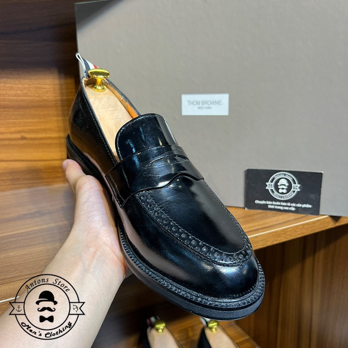 Giày Thom Browne Lười Da Bóng